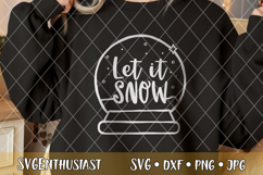 Let it snow SVG cut file Product Image 1