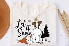 Let It Snow PNG, Christmas Tree PNG, Snowflake PNG, SnowmaN Product Image 3
