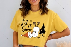 Let It Snow PNG, Christmas Tree PNG, Snowflake PNG, SnowmaN Product Image 4