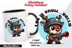 Funny Christmas reindeer BUNDLE Sublimation PNG. Product Image 10