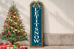 Christmas Porch Sign SVG Bundle 18 Vertical Designs Product Image 6