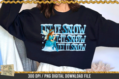 Let it snow Fairy is a professional design that is available at 300dpi PNG to use for Sublimation, iron-on transfer, DTG Printing and normal printing.