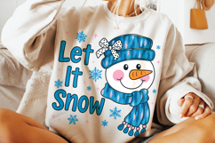 Christmas Snowman PNG, Winter PNG, Holiday PNG, Let it Snow Product Image 2