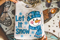 Christmas Snowman PNG, Winter PNG, Holiday PNG, Let it Snow Product Image 3