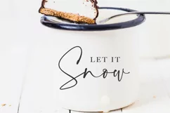Let it Snow Mug SVG | Cosy Winter Sweater SVG Cut File Product Image 3