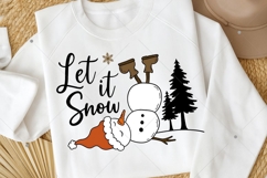 Let It Snow PNG, Christmas Tree PNG, Snowflake PNG, SnowmaN Product Image 5
