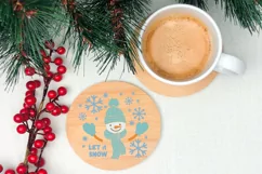Snowman SVG Design with Snowflakes for T-shirts, Mugs, Pillows, Christmas Home Decor. This Winter Design is Compatible with Cricut and Silhouette Cutting Machines