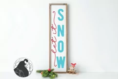 Christmas Porch Sign SVG, Christmas SVG, Let It Snow SVG Product Image 1