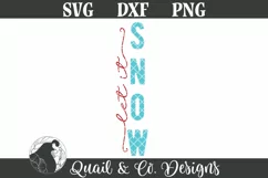 Christmas Porch Sign SVG, Christmas SVG, Let It Snow SVG Product Image 2