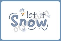 let it snow sublimation design