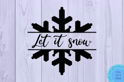 Let It Snow Svg Christmas Ornament Svg Christmas Svg Product Image 2