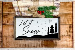 Let it Snow SVG - Christmas Sign SVG Product Image 1