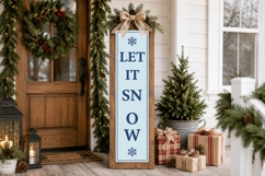 Christmas Porch Sign SVG Bundle 18 Vertical Designs Product Image 7