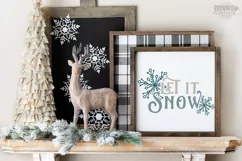 Let it Snow Winter Farmhouse Sign SVG/Cut File Product Image 2