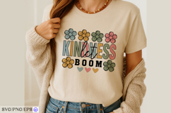 Let Kindness Boom SVG Inspirational Daisy Positive Quote PNG Product Image 2