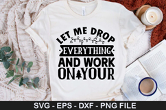 Let Me Drop Everything and SVG - Christmas Coffee Design Product Image 1