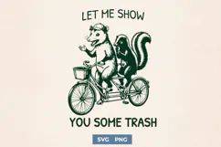Funny Opossum and Skunk SVG - Let Me Show You Some Trash PNG Product Image 1