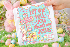 Let Me Tell You About My Jesus PNG, He is Risen Easter PNG Product Image 2