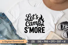 Let's Camp S'more SVG File | Camping SVG | Outdoor Designs Product Image 2