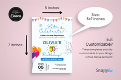 Let's Celebrate Invitation Canva Template Product Image 8
