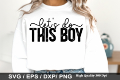 Let's Do This Boy - Baseball SVG Design Product Image 1