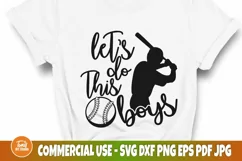 Let's Do This Boys Svg, Png, Game Day Svg, Baseball Svg, Dxf Product Image 1