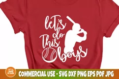 Let's Do This Boys Svg, Png, Game Day Svg, Baseball Svg, Dxf Product Image 3