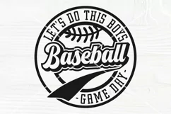 Baseball SVG Cut File, Let's Do This Boys Svg, Png, Game Day Product Image 1