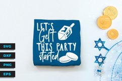 Hanukkah Let's GELT this party started - SVG Product Image 2
