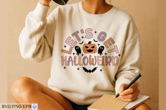 Let&#039;s Get Halloweird SVG Halloween PNG T-shirt Design Product Image 3