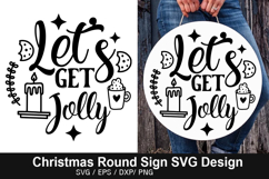 Christmas Round Signs SVG Deign - Merry Drunk Im Christmas Product Image 2