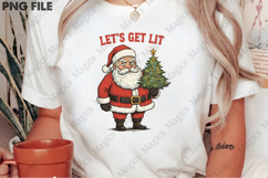 Let's Get Lit Png, Christmas Png Design Product Image 2