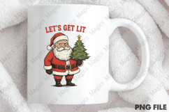 Let's Get Lit Png, Christmas Png Design Product Image 4