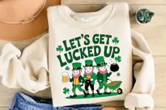 Let’s Get Lucked Up PNG, St. Patrick Day Gnomes PNG Product Image 2