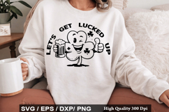 Funny Drinking St Patrick's Day SVG Design -May Contain Alco Product Image 2