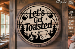 Camping Round Sign SVG Bundle | Camping Sign | Adventure SVG Product Image 8