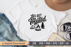 Let&#039;s Get Toasted SVG File | Camping SVG | Outdoor Designs Product Image 2