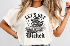 Let's Get Wicked, Spooky Funny Sarcastic Halloween Raccoon Product Image 3