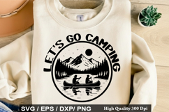 Let's Go Camping SVG - Camping Quotes Design Product Image 1
