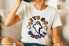 Let's Go Ghouls Halloween SVG PNG Design Product Image 2