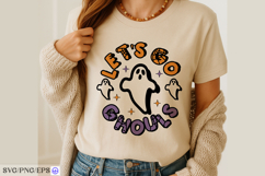 Let's Go Ghouls Halloween SVG PNG Design Product Image 3