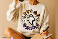 Let's Go Ghouls Halloween SVG PNG Design Product Image 4