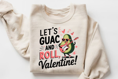 Let’s Guac And Roll, Valentine! Sublimation PNG Design Product Image 3