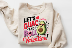 Let’s Guac And Roll, Valentine! Sublimation PNG Design Product Image 3