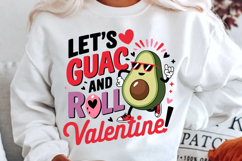 Let’s Guac And Roll, Valentine! Sublimation PNG Design Product Image 2
