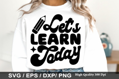 Let s Learn Today - Boho Teacher SVG Design Product Image 1