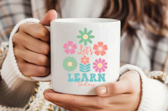 Let&#039;s Learn Today SVG | Boho Teacher SVG | Teacher PNG Product Image 2