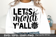 let's mardi y all - Mardi Gras SVG Design Product Image 1