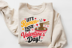 Let’s Ramen Ticize This Valentine’s Day! Sublimation PNG Product Image 3