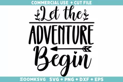 Let the adventure begin SVG, Travel SVG, Funny Travel SVG Product Image 2